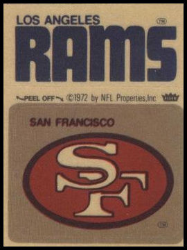 San Francisco 49ers Logo Los Angeles Rams Name